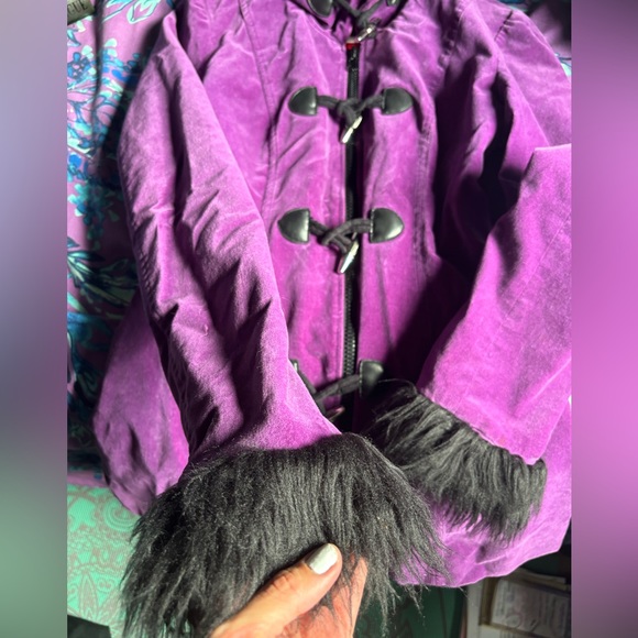Tripp NYC Purple Velvet Coat - Picture 4 of 11